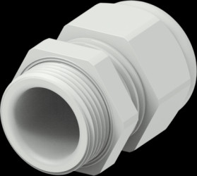Cable gland, M25, Clamping range 11 to 17 mm, IP68, light gray, 1SNG601088R0000