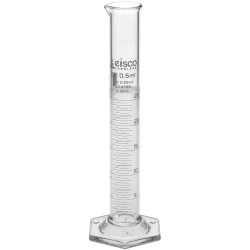 LabGlass Cylinder Hexagonal Base with Spout 25ml Class &#x27;A&#x27; Pack of 2