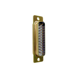 23-pin D-Sub Connector Male (Light Gray/Brass)