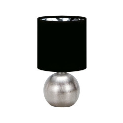 Lampka stołowa PERLO E14 SILVER/BLACK IDEUS 03290