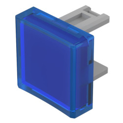 Soczewki do wskaźników, 31-954, Niebieski, Kwadratowy, długość: 15.3
