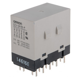 Przekaźnik mocy 240V ac 3PDT Omron 2.6W, montaż PCB Otwór przezierny