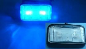 LAMPA 2xLED KW-205B 58x35x19 12-24V