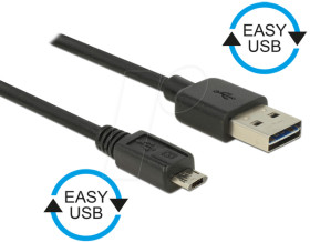 83845 Cable EASY-USB 2.0-A m.&gt;Micro USB 2.0 m. 0.5m