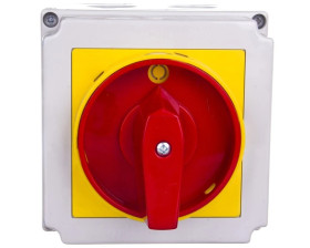 Łącznik krzywkowy 0-1 4P 40A w obudowie /+blokada/ 4G40-92-PK S6