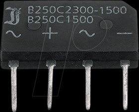 B500C1500B Bridge rectifier 1000V 1.5A SIL
