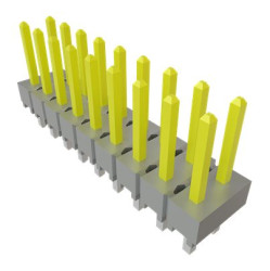 Wtyk PCB 18-pinowe raster: 2.54mm 2-rzędowe Samtec Przewlekany