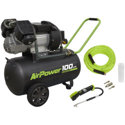 Sealey SAC10030VEKIT 100L Direct Drive V-Twin Air Compressor 3hp &#x2B; Air Accs Kit