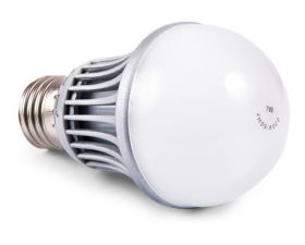 LAMPA LED 7W E27 CIEPLA BIALA