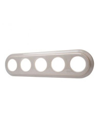 CERAMICZNA RAMKA PIĘCIOKROTNA PODTYNKOWA PASTELOWA OLIWKOWA CRPT5PO
