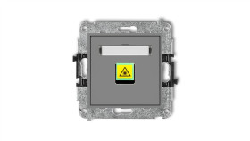 Mini Mechanizm Gniazda Światłowodowego/Optycznego Pojedynczego Szary Mat...