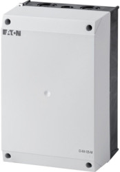 Insulating material housing, (L x W x H) 125 x 160 x 240 mm, black/gray, for emergency stop switch, 206897