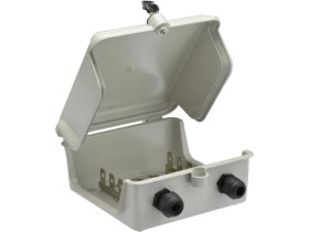 Skrzynka rozdzielcza IP44 na 5 łączówek LSA (dla 50 par) hermetyczna