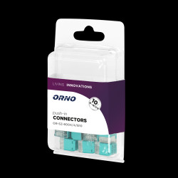 Złączka instalacyjna wciskana 4-przewodowa na drut 0.75-2.5mm2 IEC 300V/24A Blister 10 szt. OR-SZ-8004/4/B10