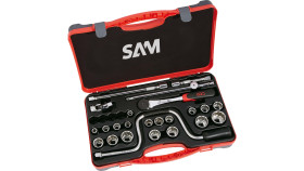 Zestaw nasadek rozmiar napędu 1/2 cala elementy: 24 SAM
