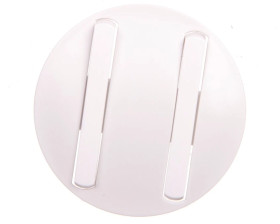 CELIANE Plakietka klawisza podwójnego slim biała 065002