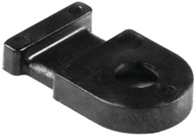 Mounting base, PA, black, (L x W x H) 20.5 x 12.5 x 3.3 mm, 151-28210