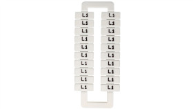 Oznacznik Do Złączek (Euro) 2,5-70Mm2 /L1/ Biały 43192 /1 Blister=20 Szt/