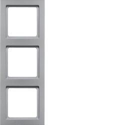 Q.3 Ramka 3-krotna, alu aksamit, lakierowany