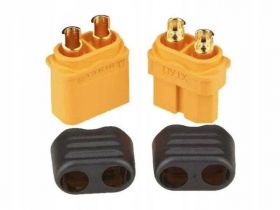 PARA KONEKTORÓW XT60 WTYK GNIAZDO +osłonki Amass