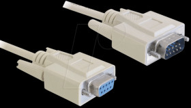 84289 Cable serial, SUB-D 9, 3 m, plug/jack
