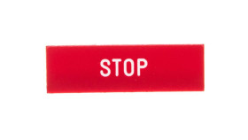 Etykieta Opisana 8X27mm Czerwona Stop Do Uchwytów 30X40mm Zby02304