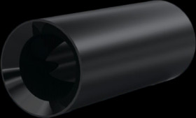 Round spacer sleeve, without thread, M3, PA, 005.97.805