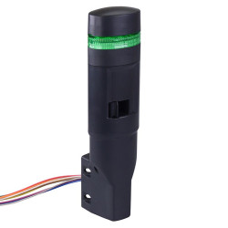 LD6A-1WZQB-G Green Stack Light LED Tower with Sounder & Flasher Wall Mount 24VAC/DC IDEC