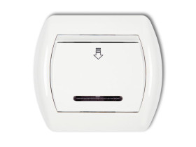 TREND Wyłącznik hotelowy biały SH-1 KARLIK