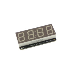 STEMMA QT 0.56&quot; 4-Digit 7-Segment Display - 7-segmentowy wyświetlacz LED z kontrolerem I2C (niebieski)