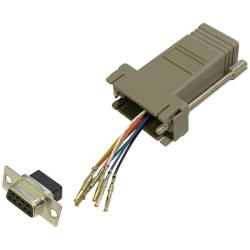 BKL 10121106 D-Sub 9-pin to RJ45 socket Adapter customisable.