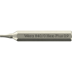 Wera 05058108001 840/0 Hex-Plus Micro Bits Hex Socket Screws 0.9 x 30mm 4mm Hex