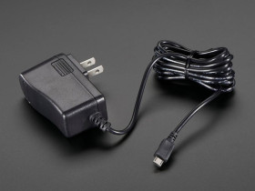 Adafruit 5V 2.5A Switching Power Supply with 20AWG MicroUSB Cable