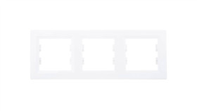 Asfora Ramka Potrójna Pozioma Biała Eph5800321