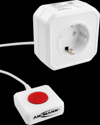 1260-0002 Energy-saving adaptive intermediate socket AES 3.2, white