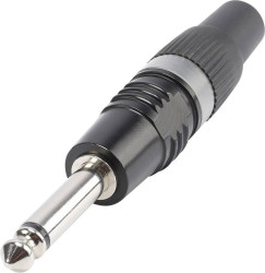 Hicon HI-J63MP-B Złącze męskie jack 6,35 mm złącze męskie proste Ilość styków: 2 mono czarny 1 szt.