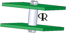 Słupek PCB MSPM-3-01 , Ø 3.18mm, H 4.8mm, 4.6mm , materiał: Nylonowe, Essentra