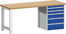 Stół warsztatowy Bott 41003454.11V, (S x W x G) 2000 x 840 x 750 mm