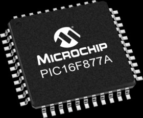 PIC microcontroller, 8 bit, 20 MHz, TQFP-64, PIC16F877A-I/PT