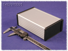 Obudowa; uniwersalna; HM1457N1601; aluminium; 160mm; 104mm; 54,6mm; IP65; naturalny; zaślepki aluminiowe; Hammond; RoHS
