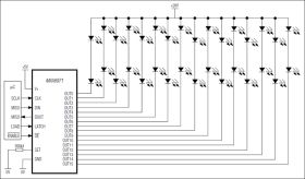 MAX6971 16-Port, 36V Constant-Current LED Driver
