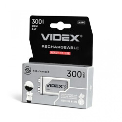 Akumulator Niklowo Wodorkowy 8.4V 300mAh 9V 1szt. VIDEX