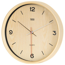 Zegar ścienny 30cm TSA0048 Teesa, Jasny brąz