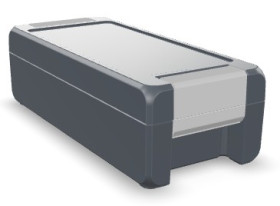 Aluminum enclosure, (L x W x H) 199 x 86 x 60 mm, graphite gray (RAL 7024), IP69K, 00124124
