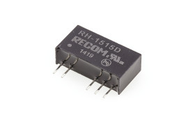 Przetwornica DC-DC, 1W, Uwe 13,5 → 15,5 V DC, Uwy ±15V dc, Iwy ±33mA, Recom