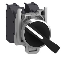 Zespół selektora, 2-pozycyjny, IP66, Ø 22mm, Schneider Electric Harmony