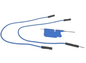 CHWYTAK POMIAROWY PRECYZYJNY 55mm NIEBIESKI + KABLE