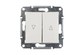 Sedna Przycisk żaluzjowy 2-biegunowy z blokadą elektryczną 10A kremowy SDN1300123