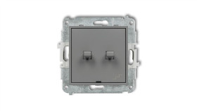 Icon Mechanizm Łącznika Podwójnego Schodowego W Stylu Amerykańskim Szary Mat...