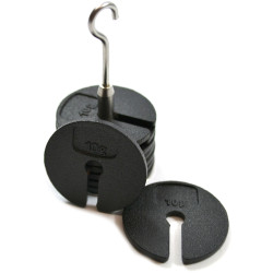 EISCO PHZNW100SET Slotted Masses Set- Zinc Casted, Set of 9 weights